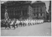 Pražští řezníci Staroměstské náměstí 1933